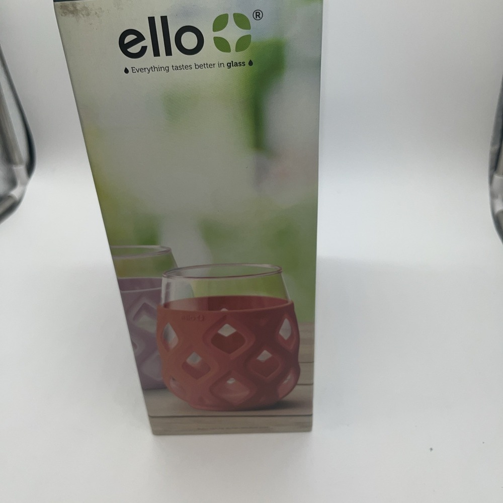 Ello Stemless Wine Glass Set 4 Glasses 17 Oz - Picture 11 of 15
